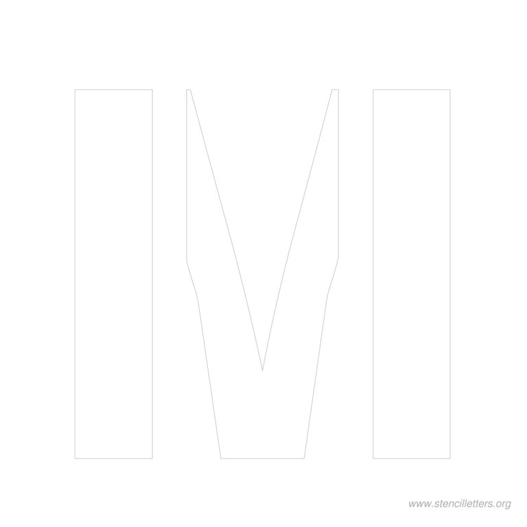 11 inch Free Printable stencil letters