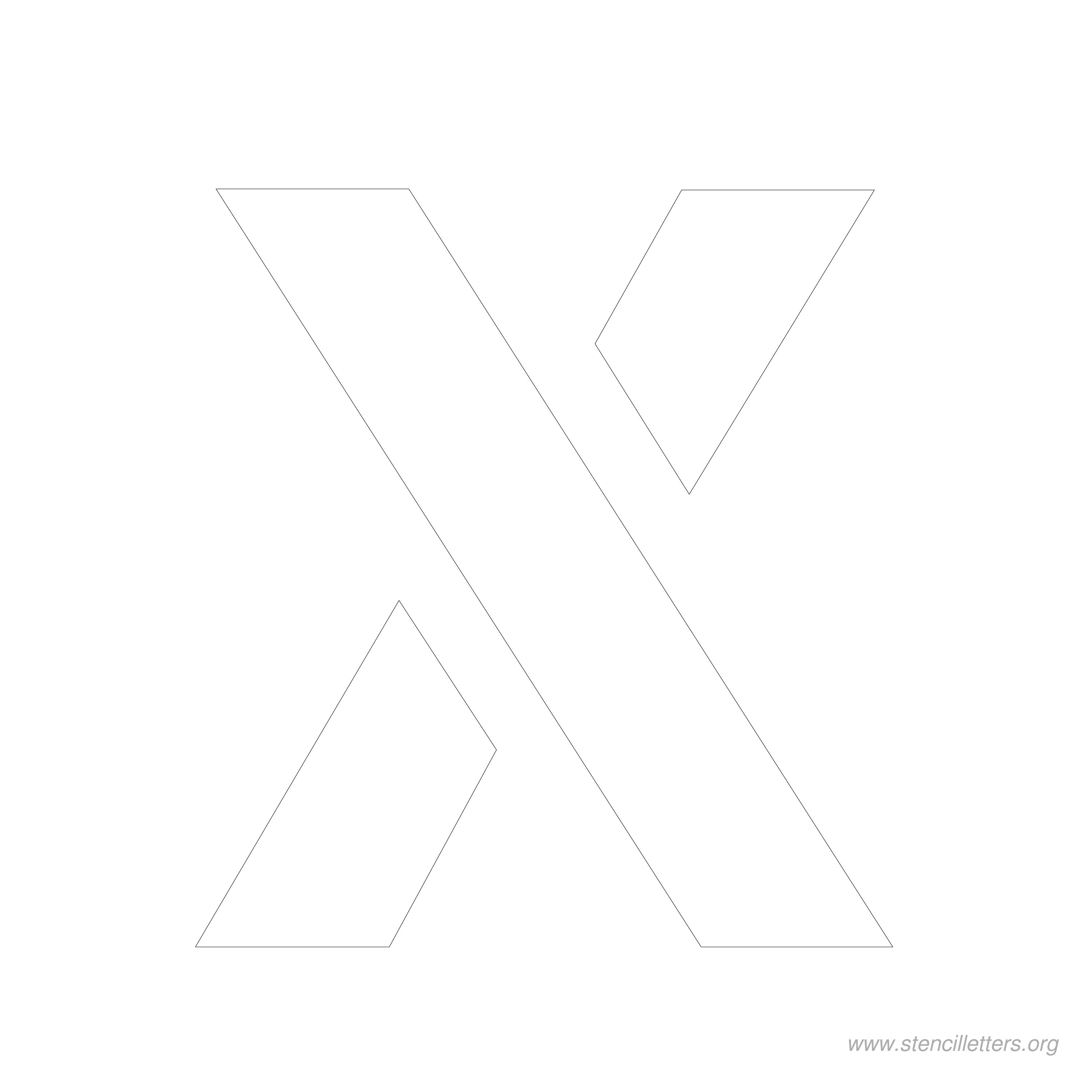 7 inch Free Printable stencil letters