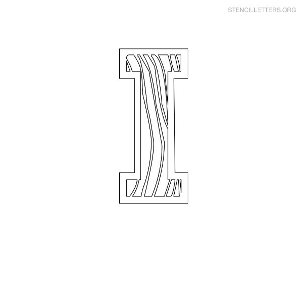 Stencil Letter Wooden I