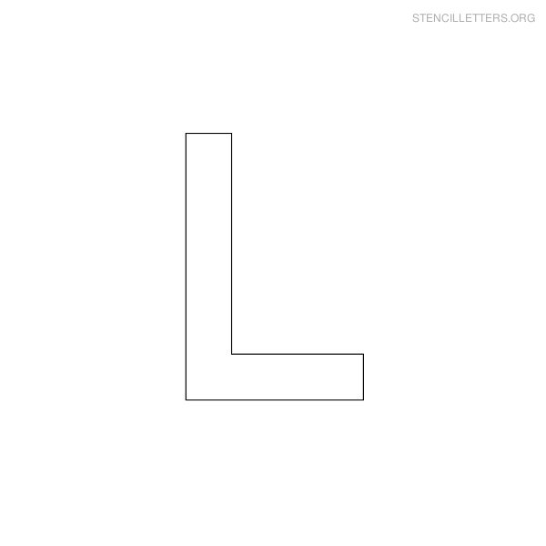 Stencil Letter Military L Stencil Letter Military L