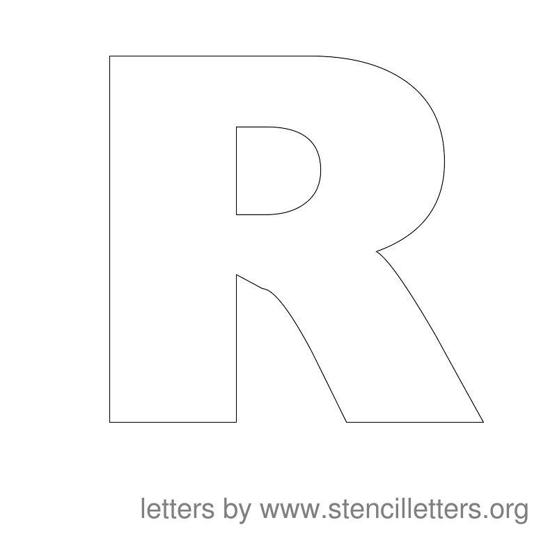 Large Stencil Letters Alphabet R Large Stencil Letters Alphabet R