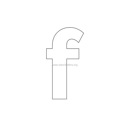 bold stencil letter f