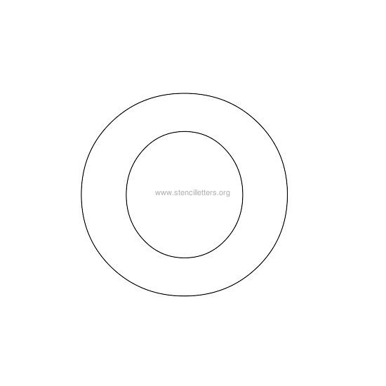 bold stencil letter o