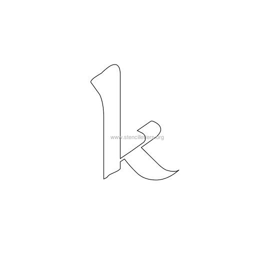 celtic stencil letter k