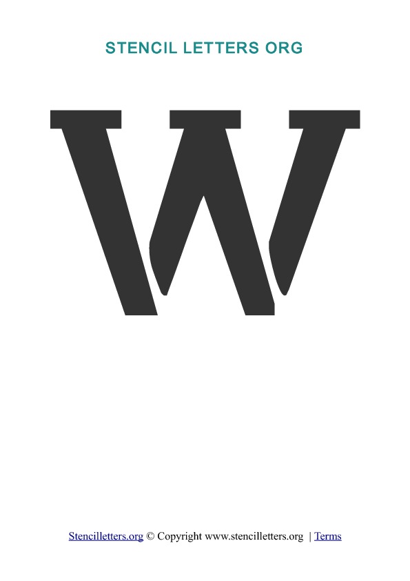 PDF Stencil Template W
