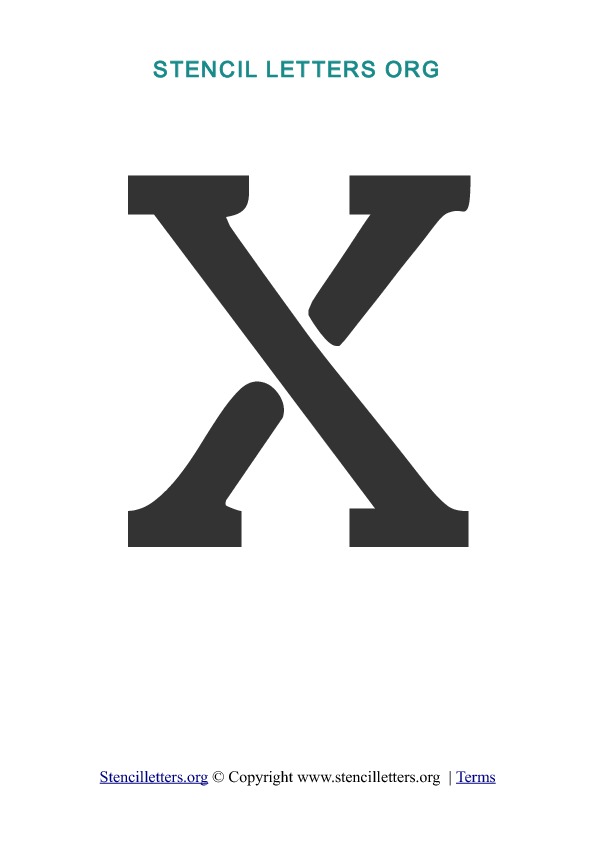 PDF Stencil Template X