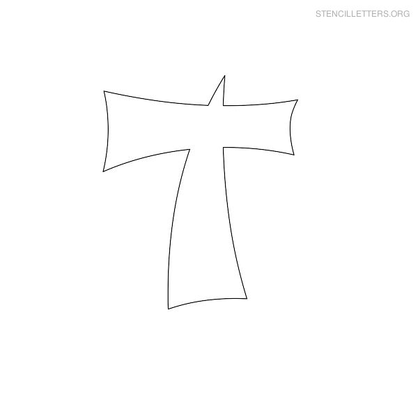 Stencil Letter Japanese T Stencil Letter Japanese T