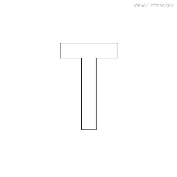 Stencil Letter Military T Stencil Letter Military T